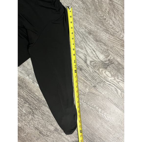 Michael Kors Womens 3XL Black Zip Front Roll Tab Sleeve Blouse Top Lightweight - Picture 8 of 8